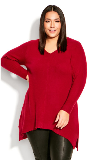 SWEATER DEEP VALLEY - Ruby Port - 5X