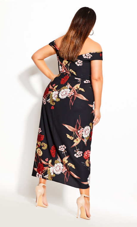 city chic blossom maxi dress