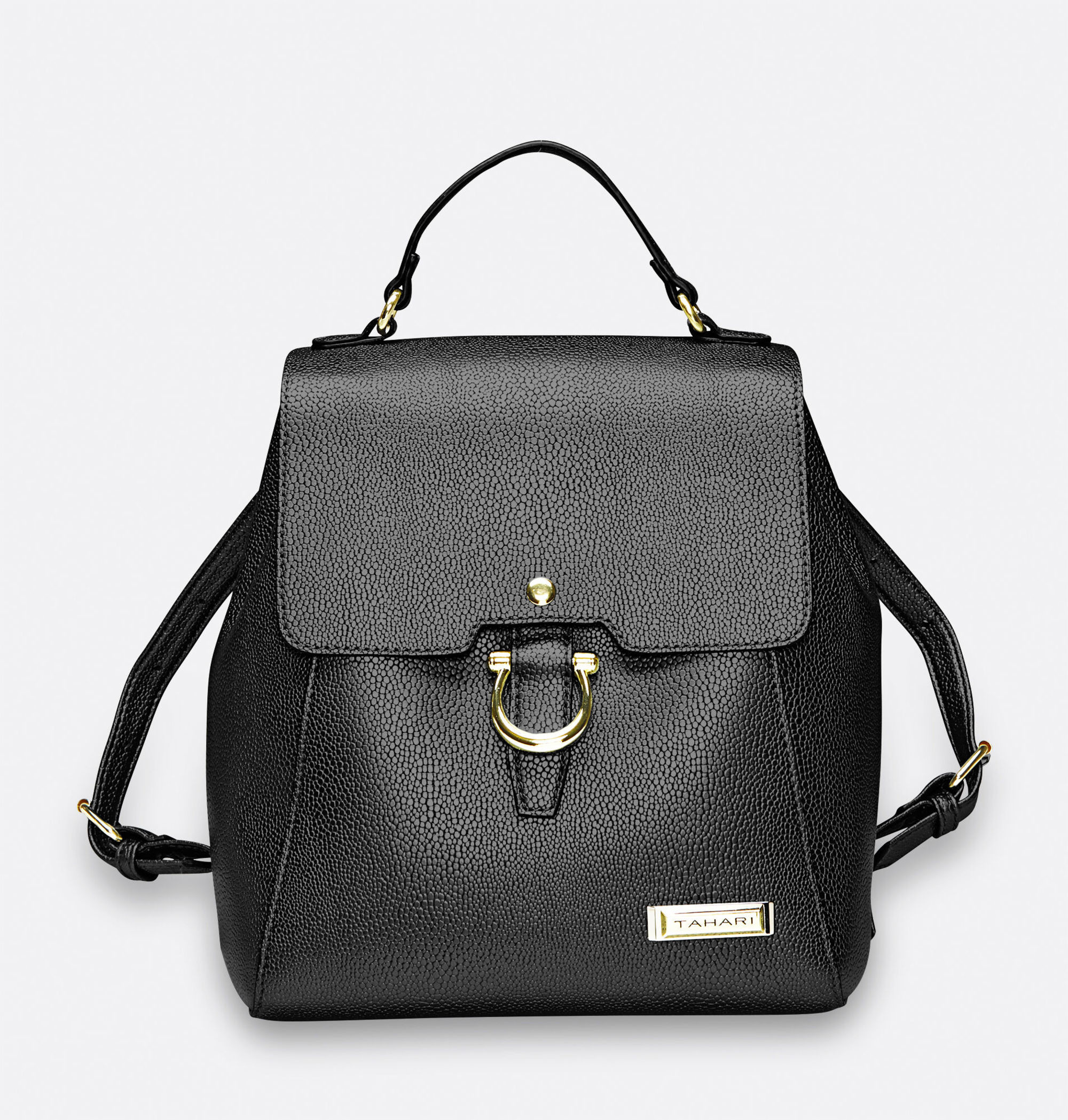 tahari leather backpack