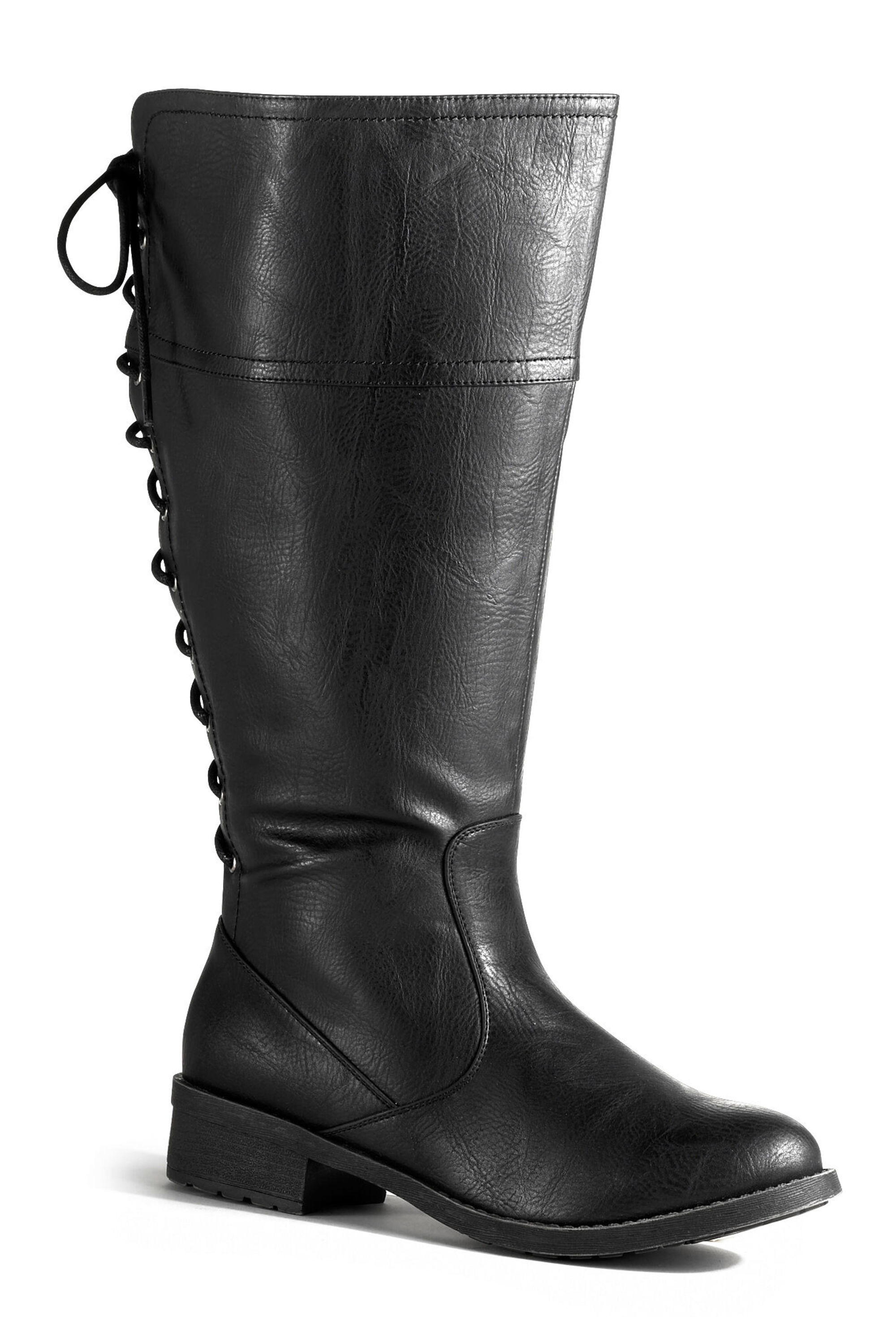 lace back riding boots