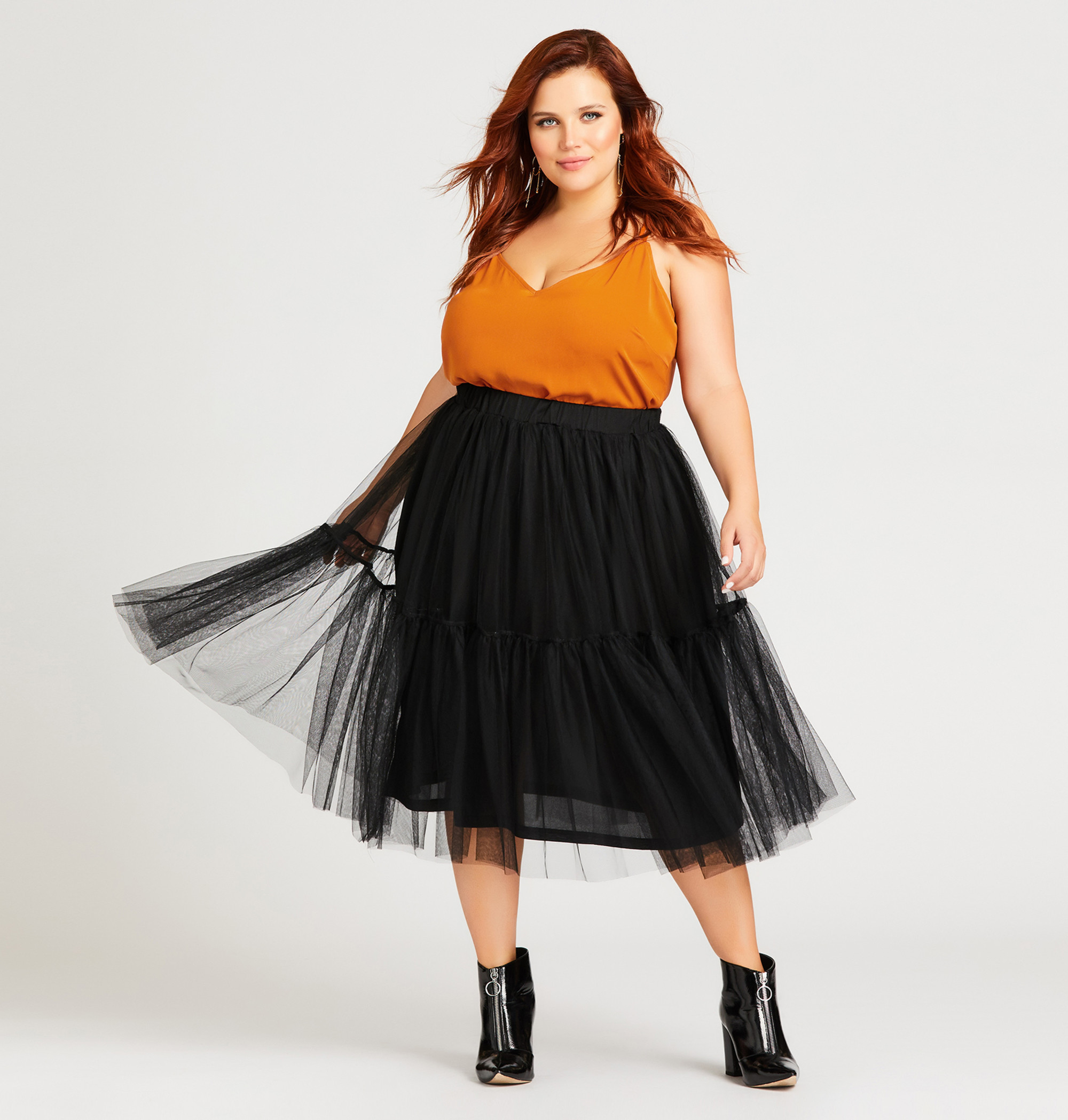 black tulle dress plus size